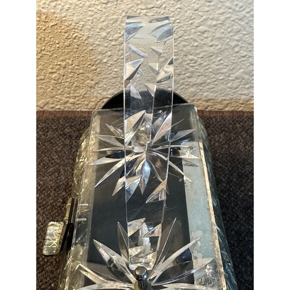 Vintage 1950’s Gilli Originals Clear Carved Lucite Box Bag - Picture 8 of 14